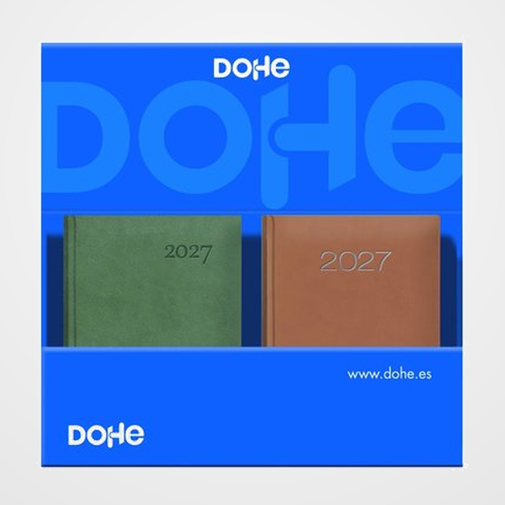 AGENDA ANUAL (2027) DOHE LISBOA/LAUSANA 140x200 D/P SURTIDO EXPOSITOR de 16 8x LISBOA 8x LAUSANA