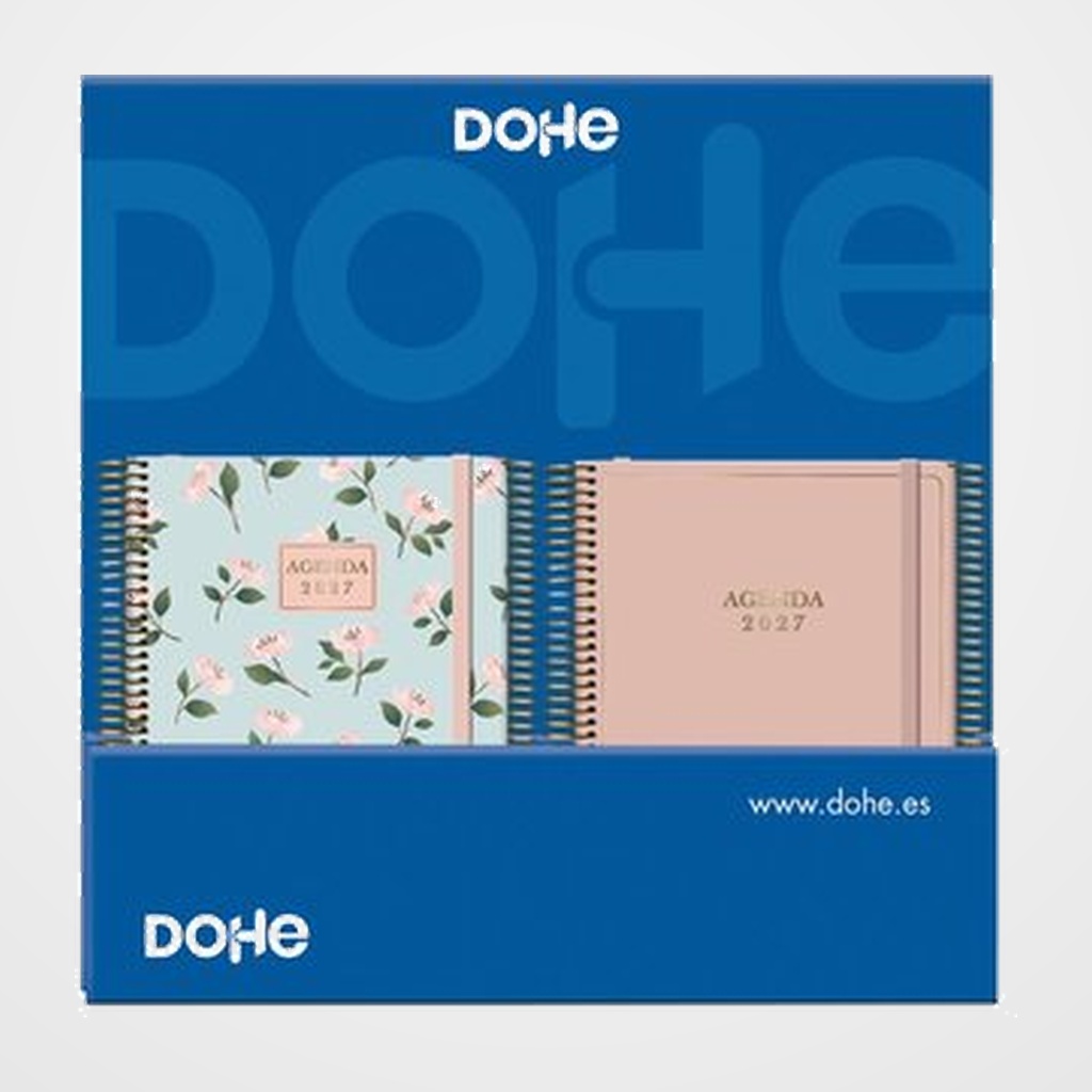 AGENDA ANUAL (2027) DOHE MIXTO DISEÑO 150x210 D/P SURTIDO EXPOSITOR DE 8