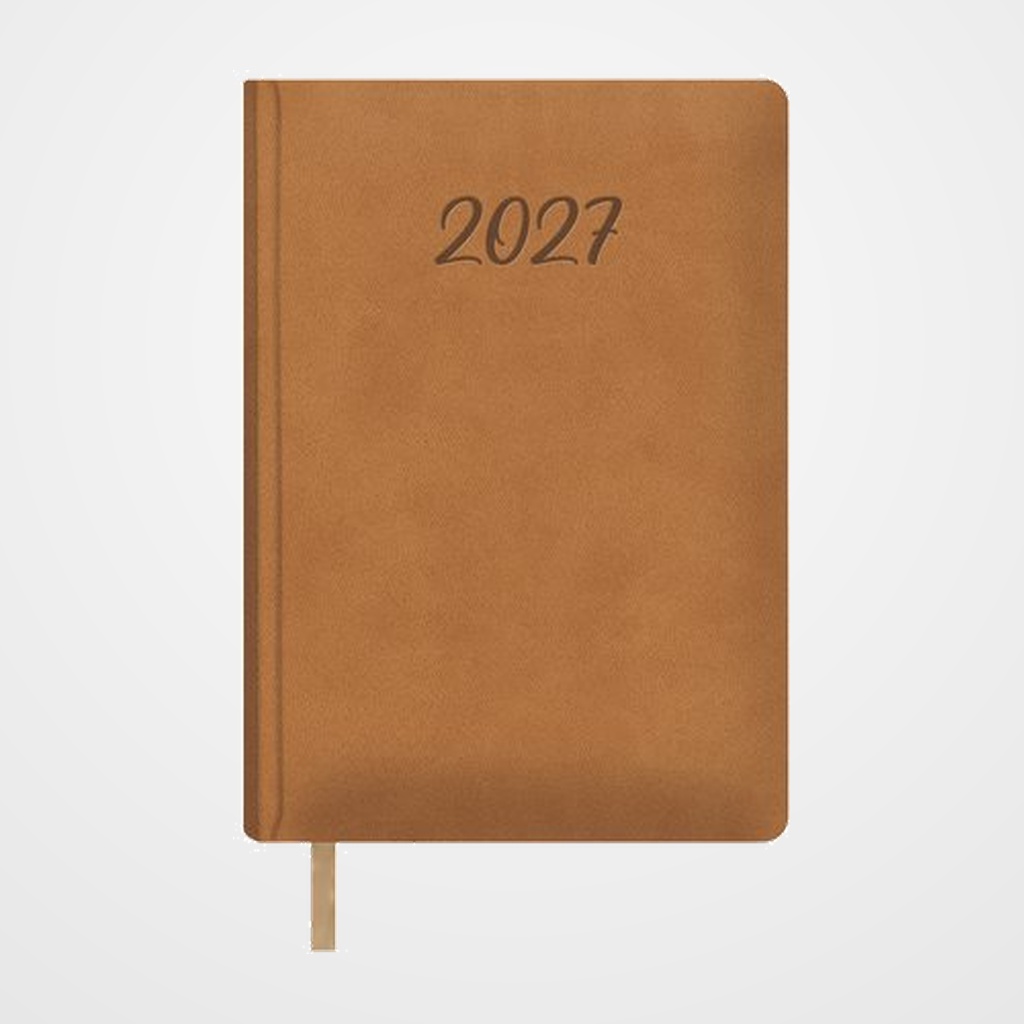 AGENDA ANUAL (2027) DOHE SAMBA COSIDA tapa EXTRA POLIPIEL 150x210 D/P CAMEL