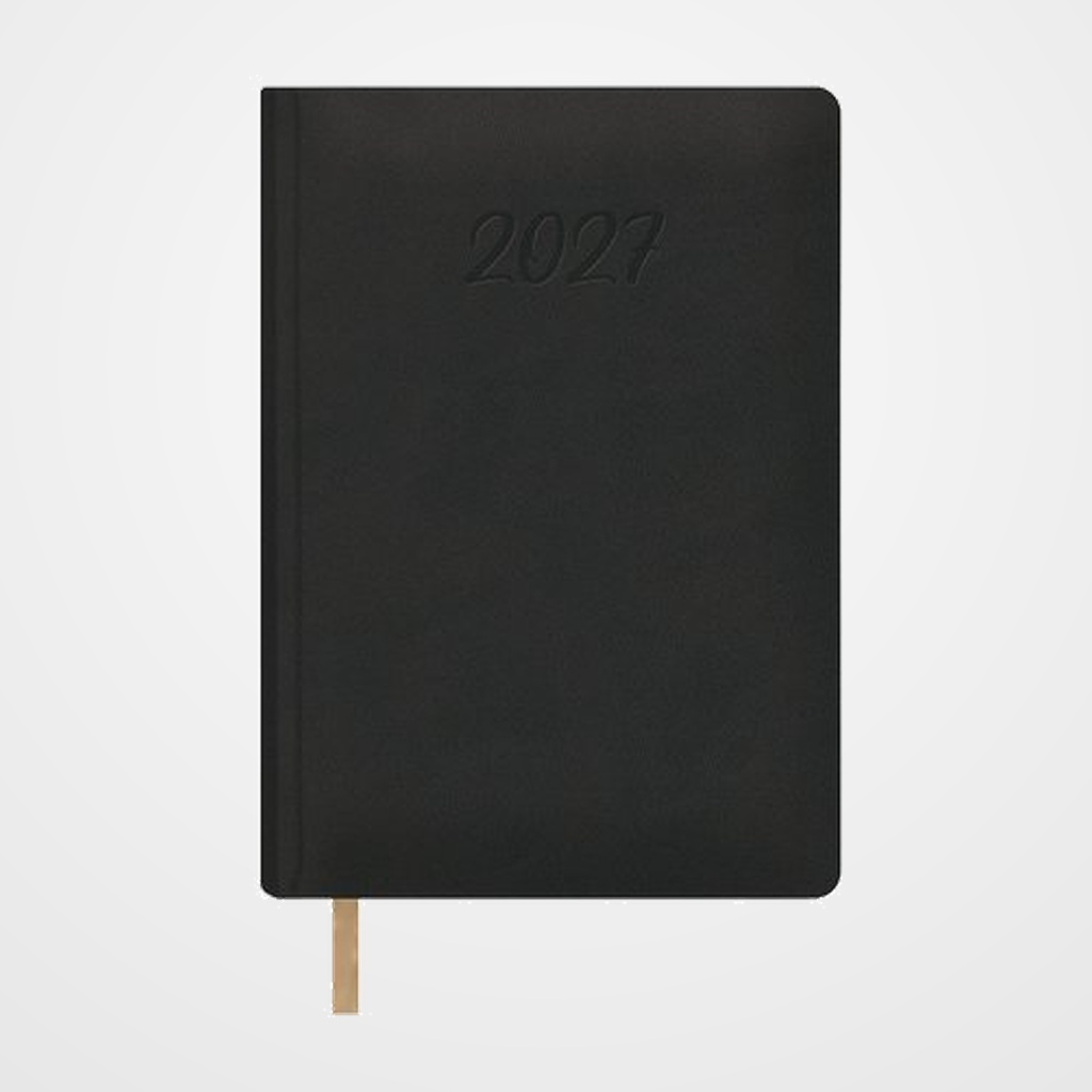 AGENDA ANUAL (2027) DOHE SAMBA COSIDA tapa EXTRA POLIPIEL 150x210 D/P NEGRO