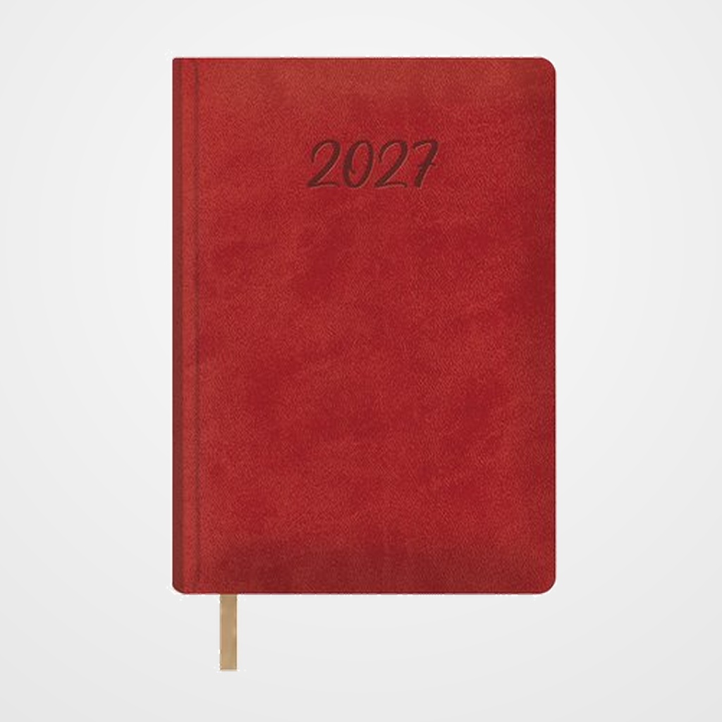 AGENDA ANUAL (2027) DOHE SAMBA COSIDA tapa EXTRA POLIPIEL 150x210 D/P ROJO