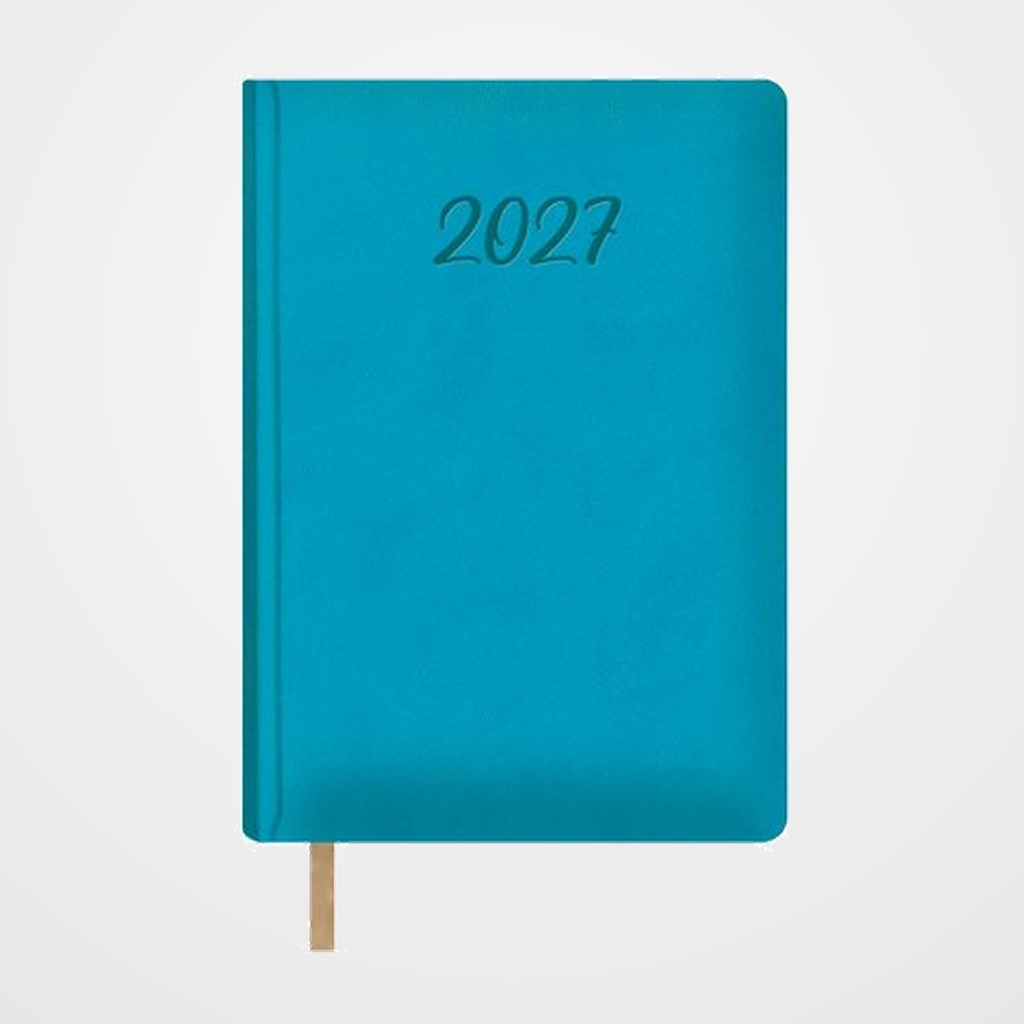 AGENDA ANUAL (2027) DOHE SAMBA COSIDA tapa EXTRA POLIPIEL 150x210 D/P TURQUESA