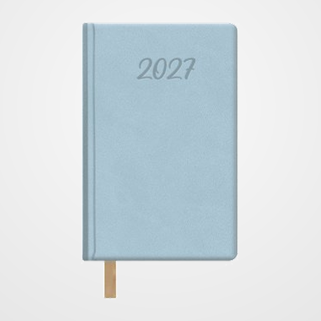 AGENDA ANUAL (2027) DOHE SAMBA COSIDA tapa EXTRA POLIPIEL 85x130 S/V AZUL CLARO