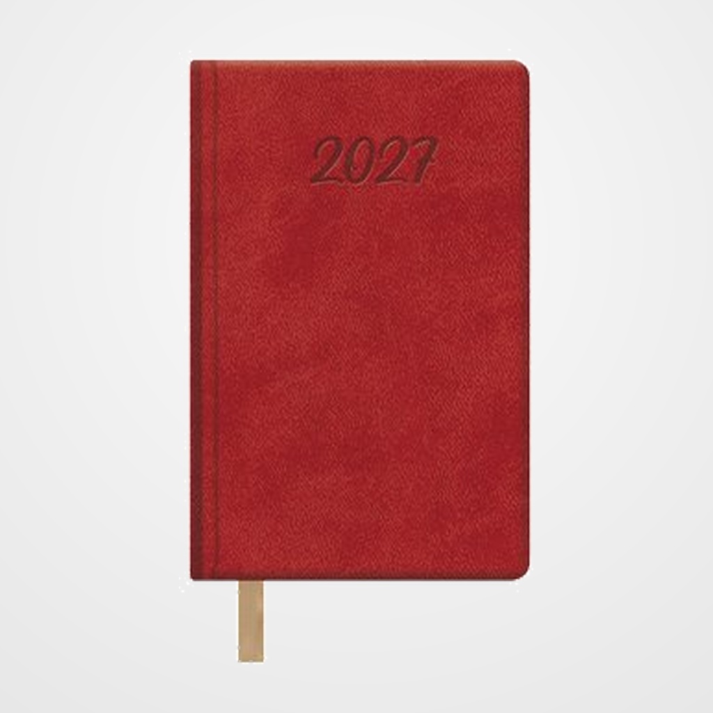 AGENDA ANUAL (2027) DOHE SAMBA COSIDA tapa EXTRA POLIPIEL 85x130 S/V ROJO