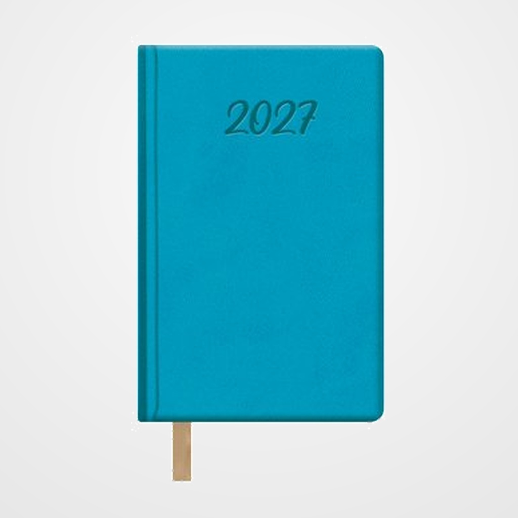 AGENDA ANUAL (2027) DOHE SAMBA COSIDA tapa EXTRA POLIPIEL 85x130 S/V TURQUESA
