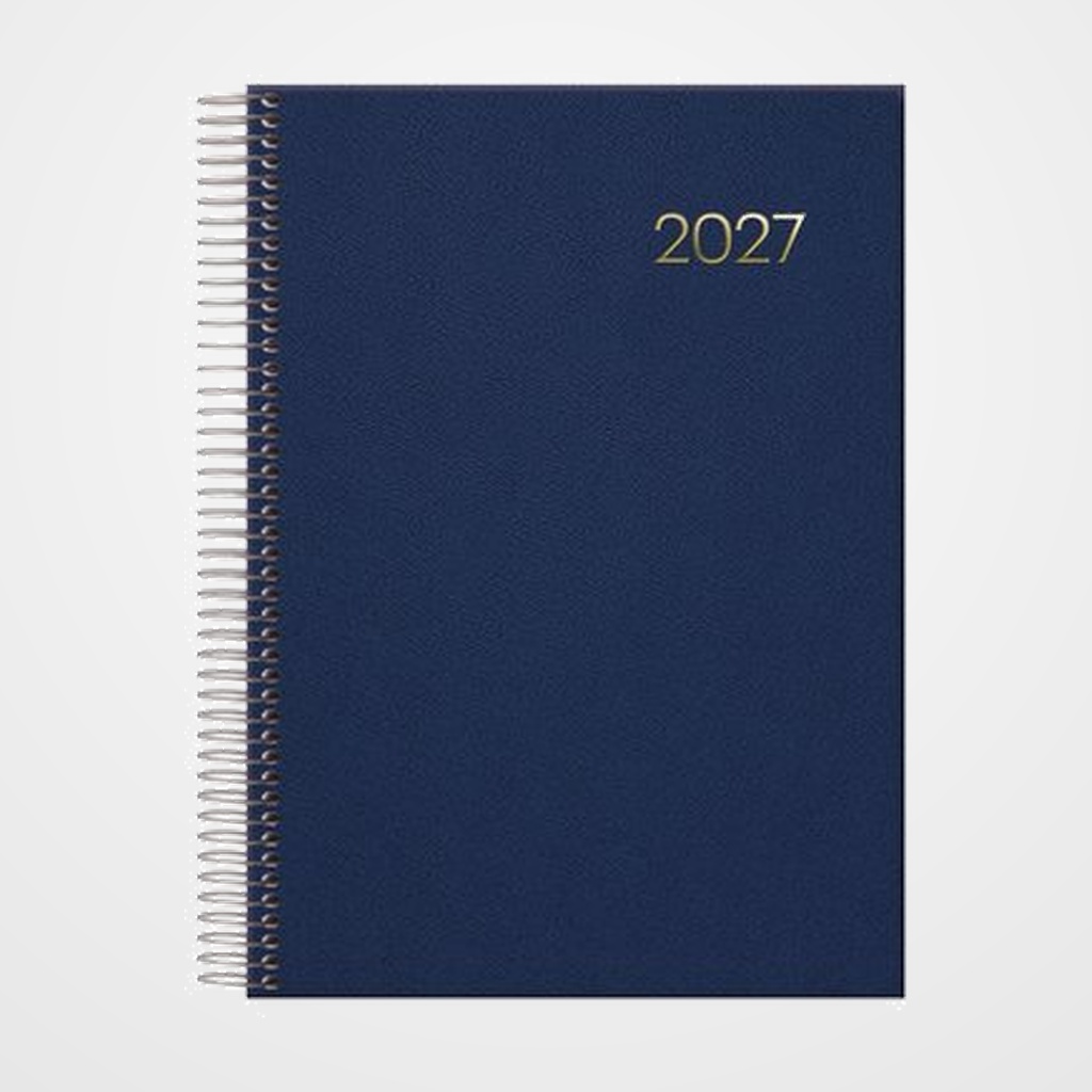 AGENDA ANUAL (2027) DOHE SEGOVIA ESPIRAL tapa EXTRA 140x200 D/P AZUL