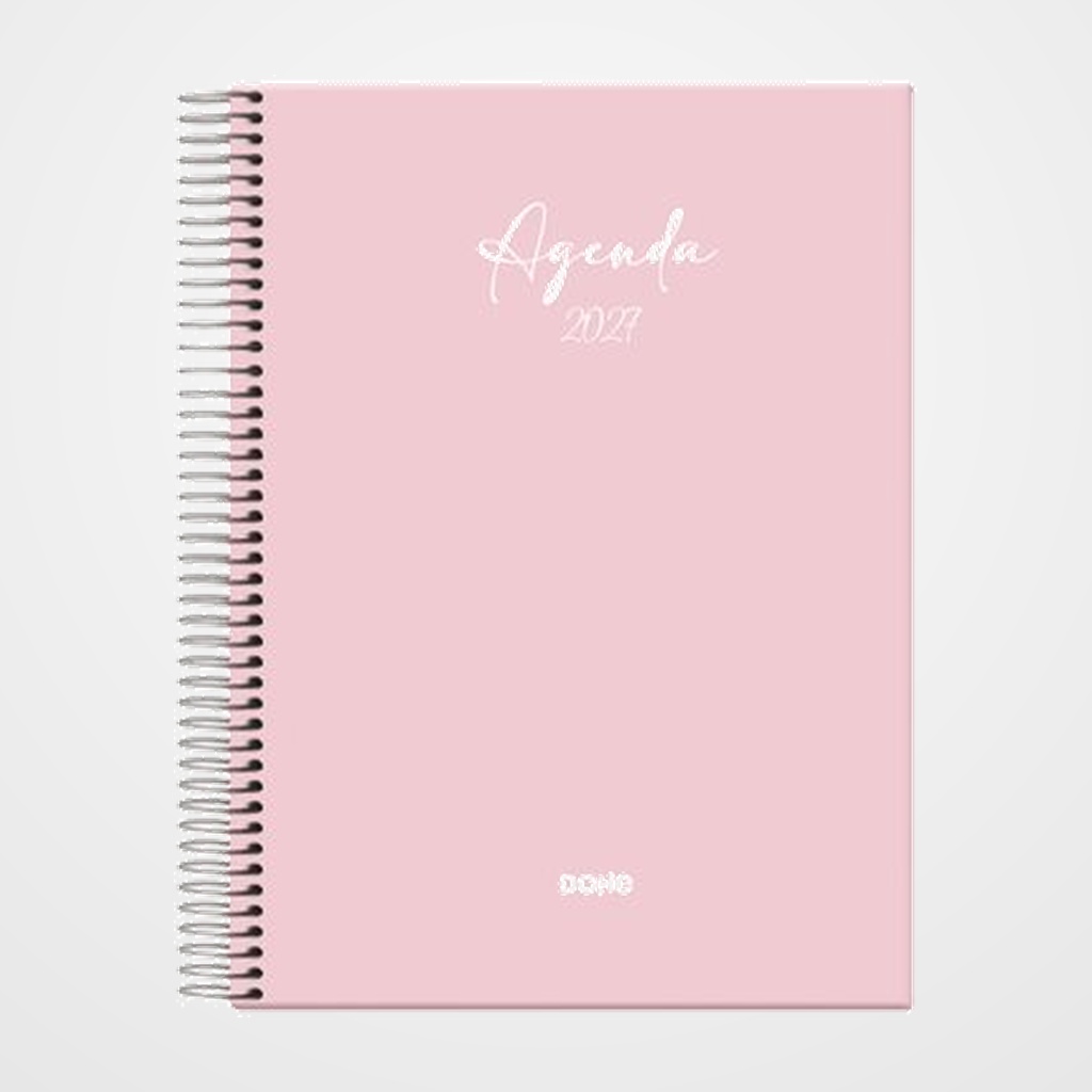 AGENDA ANUAL (2027) DOHE SERENITY ESPIRAL tapa EXTRA 140x200 D/P ROSA