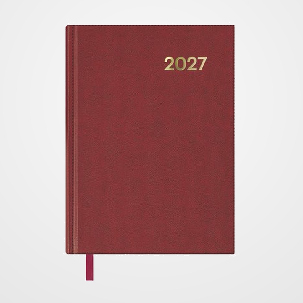 AGENDA ANUAL (2027) DOHE SINTEX COSIDA tapa EXTRA 140x200 D/P BURDEOS