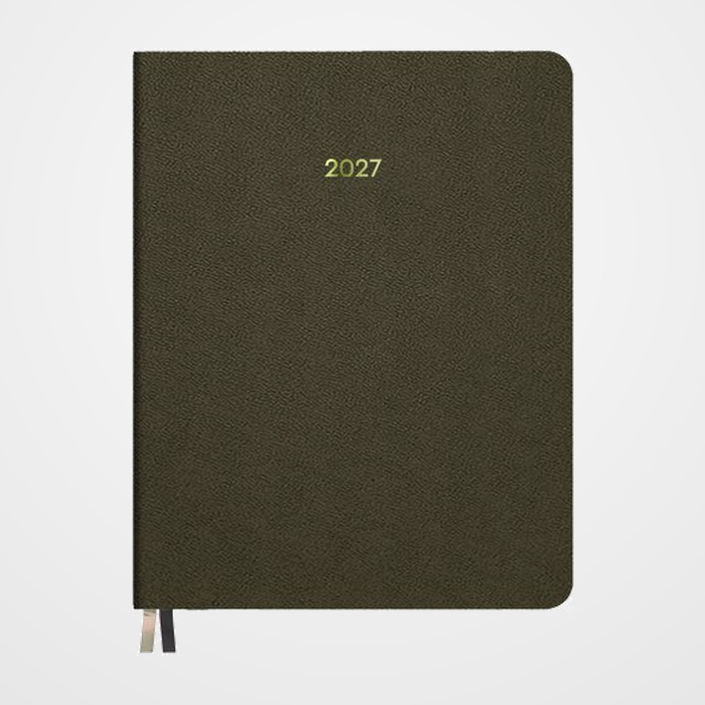 AGENDA ANUAL (2027) DOHE ZENITH COSIDA tapa FLEXIBLE POLIPIEL 210x280 S/V MARRON
