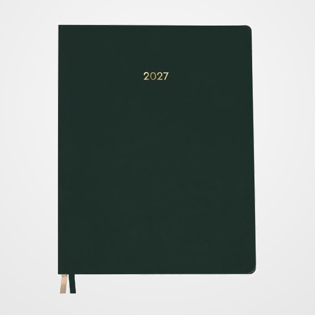 AGENDA ANUAL (2027) DOHE ZENITH COSIDA tapa FLEXIBLE POLIPIEL 210x280 S/V NEGRO