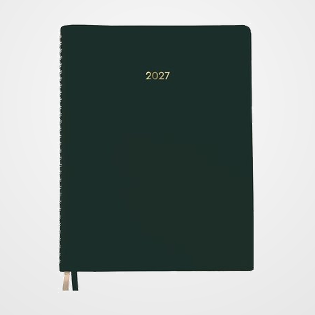 AGENDA ANUAL (2027) DOHE ZENITH WIRE-O tapa FLEXIBLE POLIPIEL 150x210 S/V NEGRO