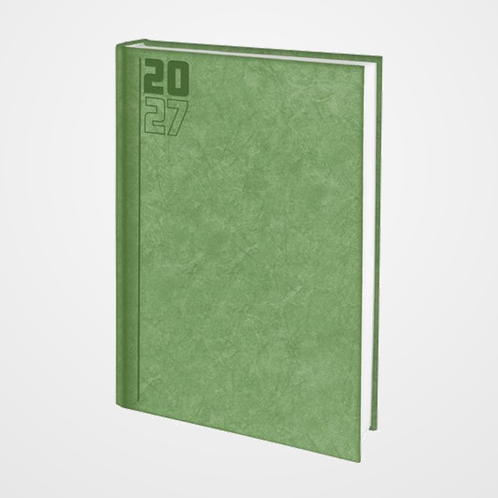 AGENDA ANUAL (2027) EDEUSTO CAPALBIO COSIDA tapa ACOLCHADA D11 170x240 D/D VERDE (D65)