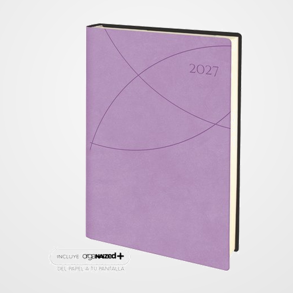 AGENDA ANUAL (2027) EDEUSTO FAVIGNANA COSIDA tapa FLEXIBLE E11 170x240 D/P VIOLETA (D51)