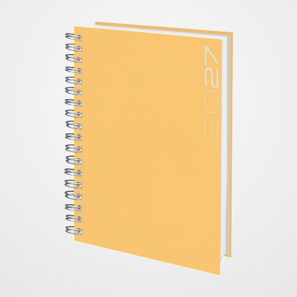 AGENDA ANUAL (2027) EDEUSTO MATRA BETA WIRE-O tapa DURA D13 166x240 D/P AMARILLO (549)