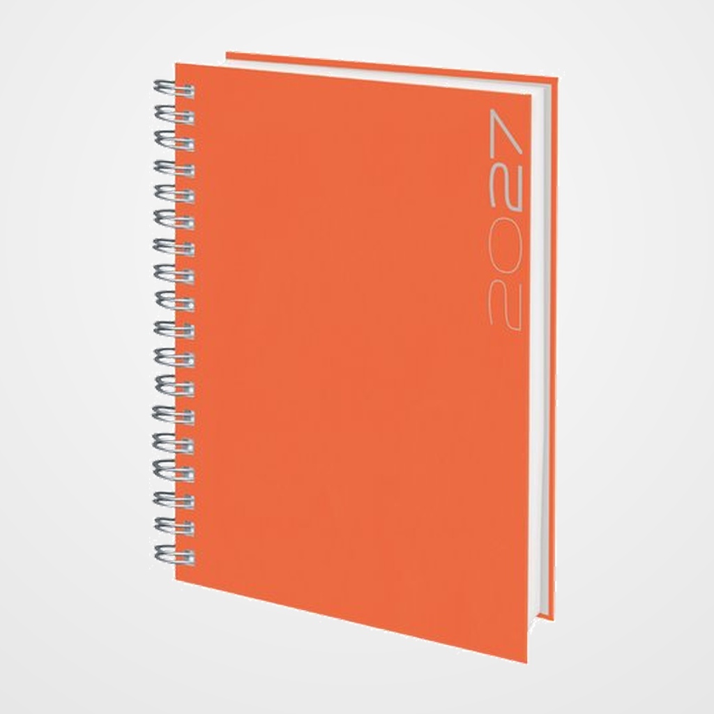 AGENDA ANUAL (2027) EDEUSTO MATRA BETA WIRE-O tapa DURA D13 166x240 D/P NARANJA (571)