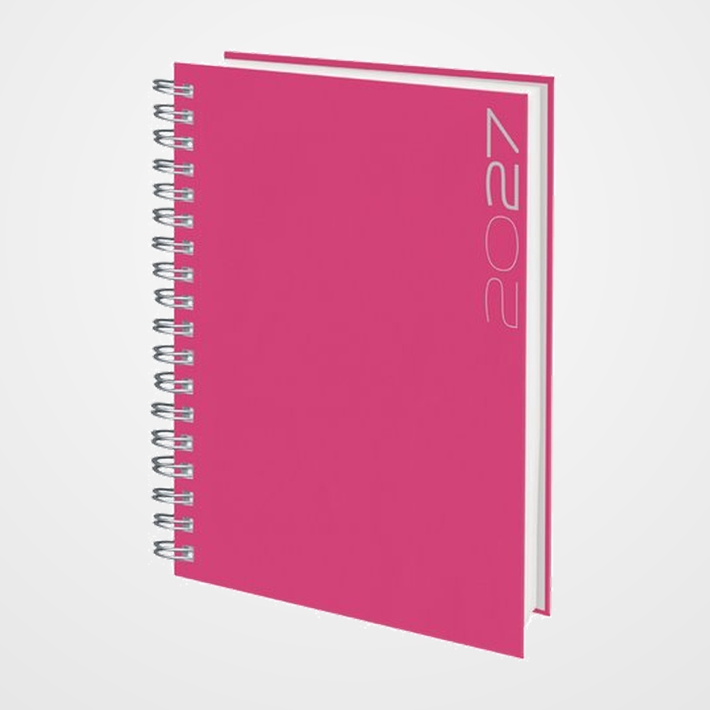 AGENDA ANUAL (2027) EDEUSTO MATRA BETA WIRE-O tapa DURA D13 166x240 D/P ROSA (578)