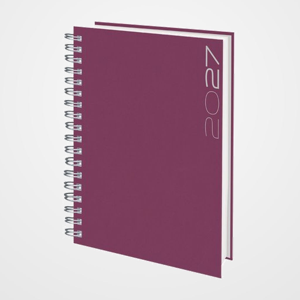 AGENDA ANUAL (2027) EDEUSTO MATRA BETA WIRE-O tapa DURA D13 166x240 D/P VIOLETA (550)