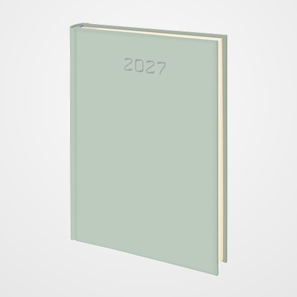 AGENDA ANUAL (2027) EDEUSTO PONZA COSIDA tapa ACOLCHADA E08 145x205 D/P VERDE (E82)