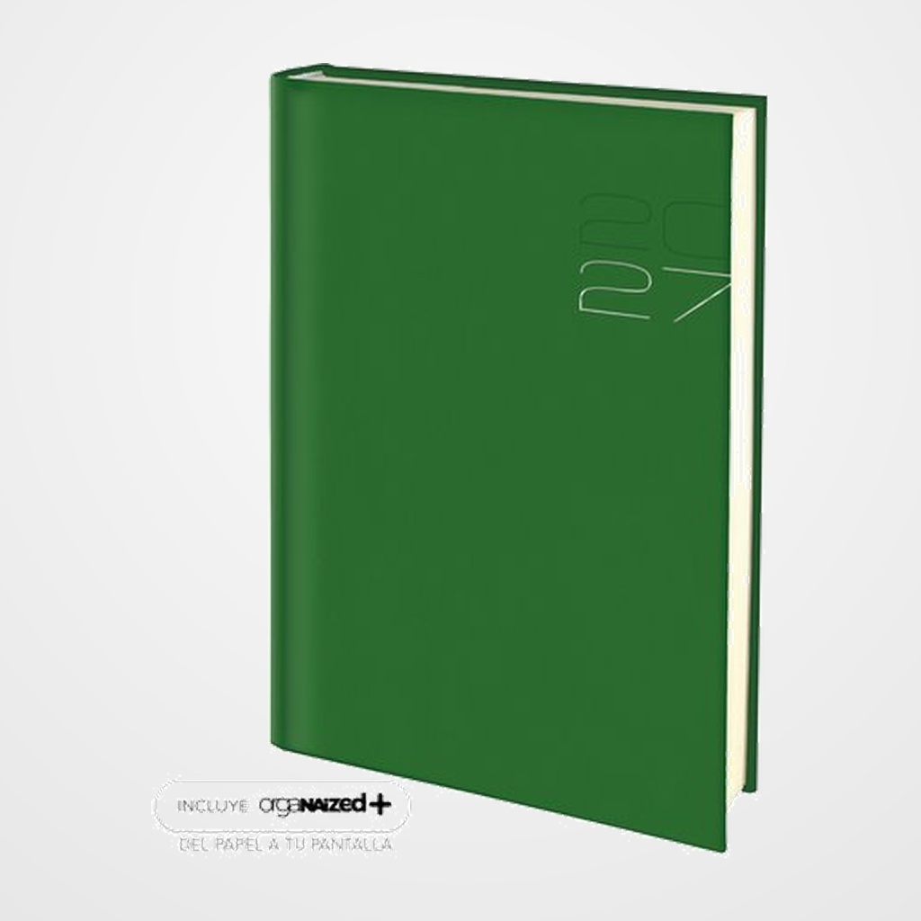 AGENDA ANUAL (2027) EDEUSTO POSITANO COSIDA tapa ACOLCHADA E11 170x240 D/P VERDE (C16)