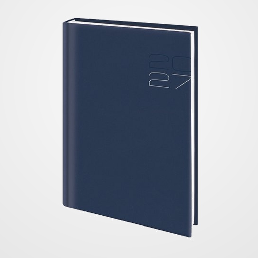 AGENDA ANUAL (2027) EDEUSTO POSITANO COSIDA tapa ACOLCHADA E15 170x240 S/V AZUL OSCURO (C09)