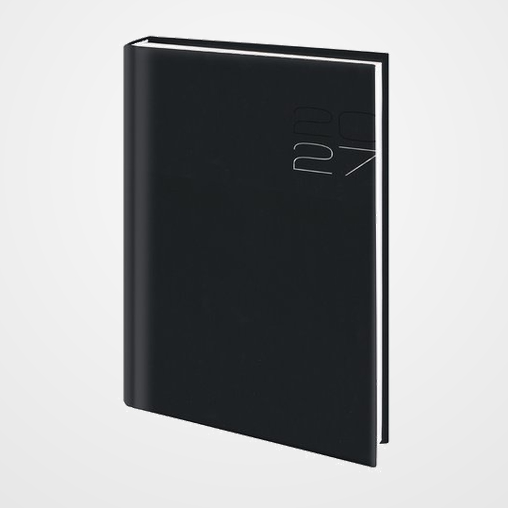 AGENDA ANUAL (2027) EDEUSTO POSITANO COSIDA tapa ACOLCHADA E15 170x240 S/V NEGRO (C01)