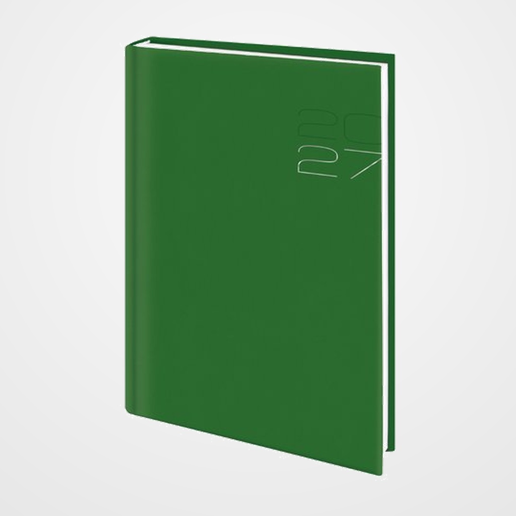 AGENDA ANUAL (2027) EDEUSTO POSITANO COSIDA tapa ACOLCHADA E15 170x240 S/V VERDE (C16)