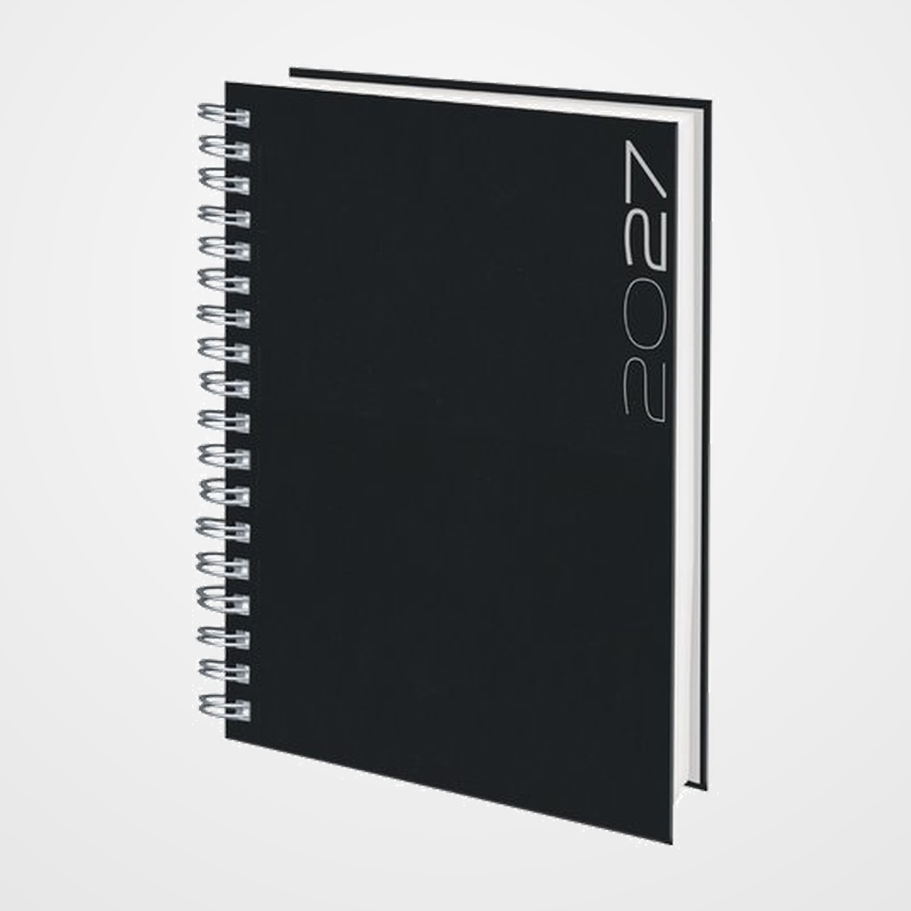 AGENDA ANUAL (2027) EDEUSTO POSITANO WIRE-O tapa DURA D13 166x240 D/P NEGRO (C01)