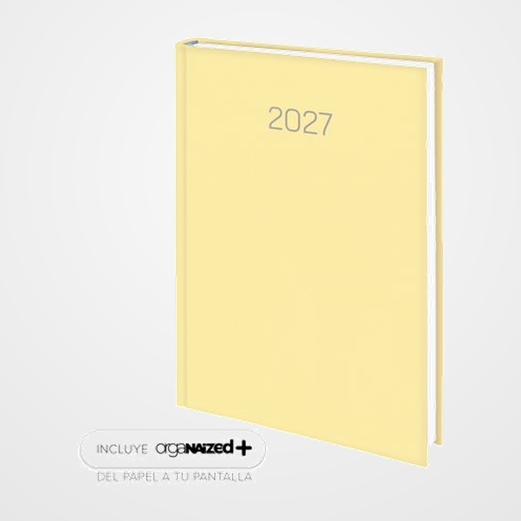AGENDA ANUAL (2027) EDEUSTO PREMIUM COSIDA tapa ACOLCHADA D07 145x205 D/P AMARILLO (392)