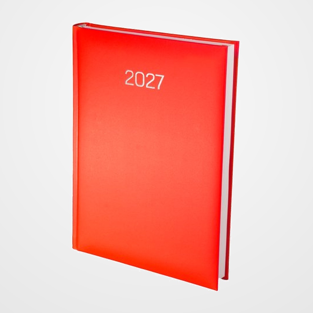 AGENDA ANUAL (2027) EDEUSTO PREMIUM COSIDA tapa ACOLCHADA D07 145x205 D/P ROJO (C20)