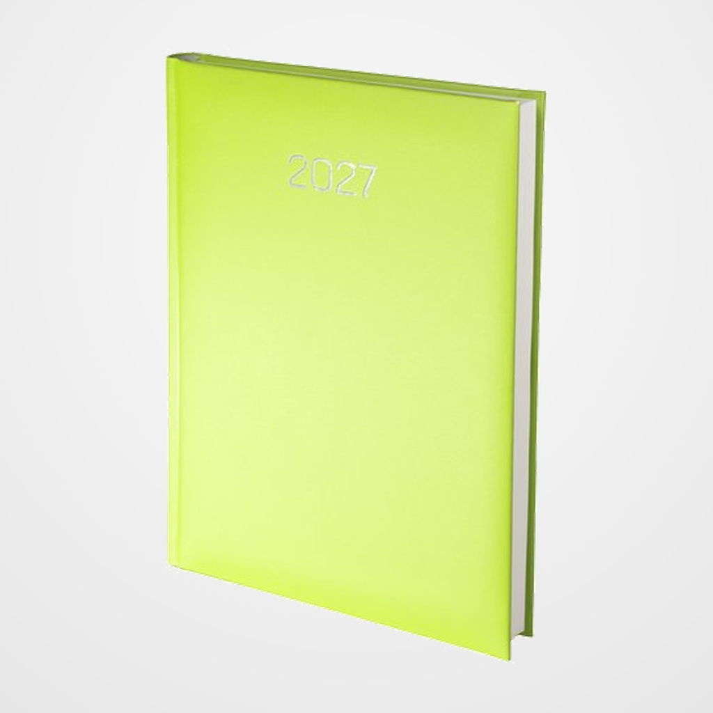 AGENDA ANUAL (2027) EDEUSTO PREMIUM COSIDA tapa ACOLCHADA D07 145x205 D/P VERDE MANZANA (547)