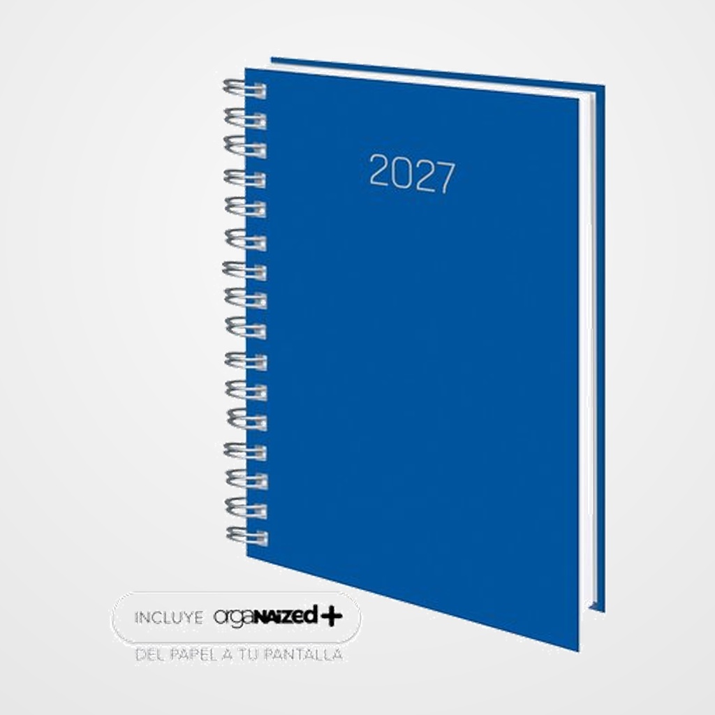 AGENDA ANUAL (2027) EDEUSTO PREMIUM WIRE-O tapa DURA D08 141x205 D/P AZUL (226)