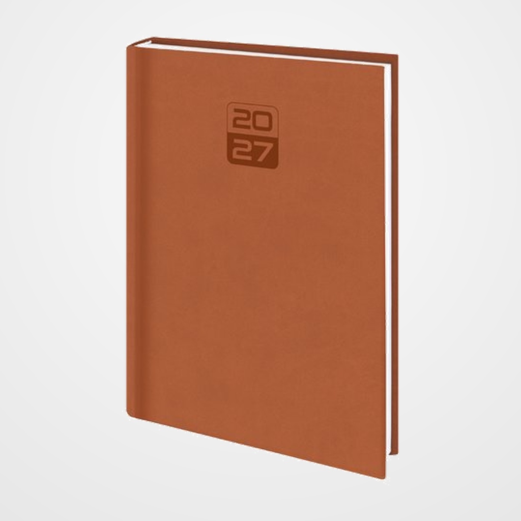 AGENDA ANUAL (2027) EDEUSTO TUCSON COSIDA tapa ACOLCHADA E15 170x240 S/V MARRON (455)