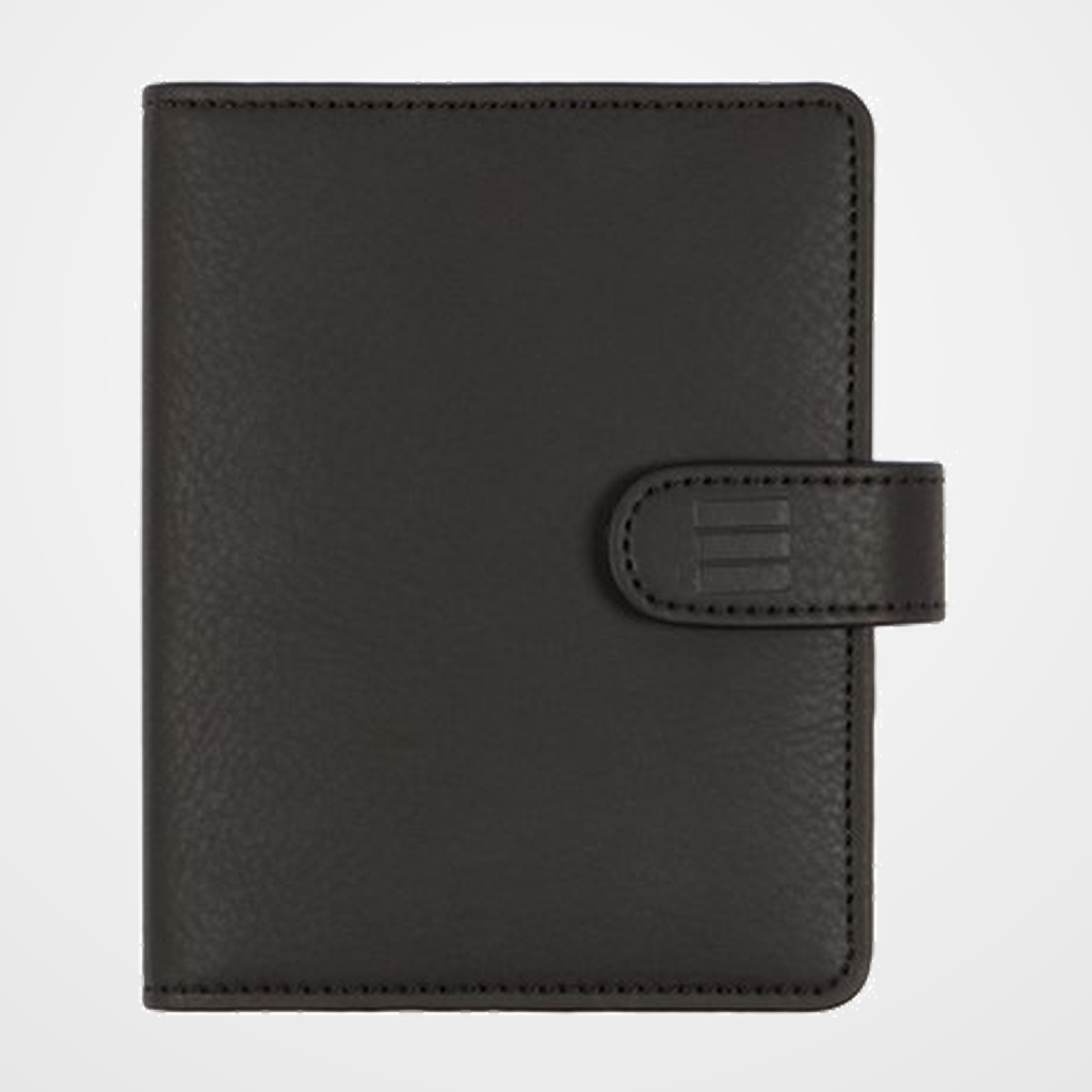 AGENDA ANUAL (2027) FINOCAM CLASSIC TROYA ANILLAS CON CUBIERTA SINTETICA con BROCHE 602 73x114 S/V APIS.NEGRO