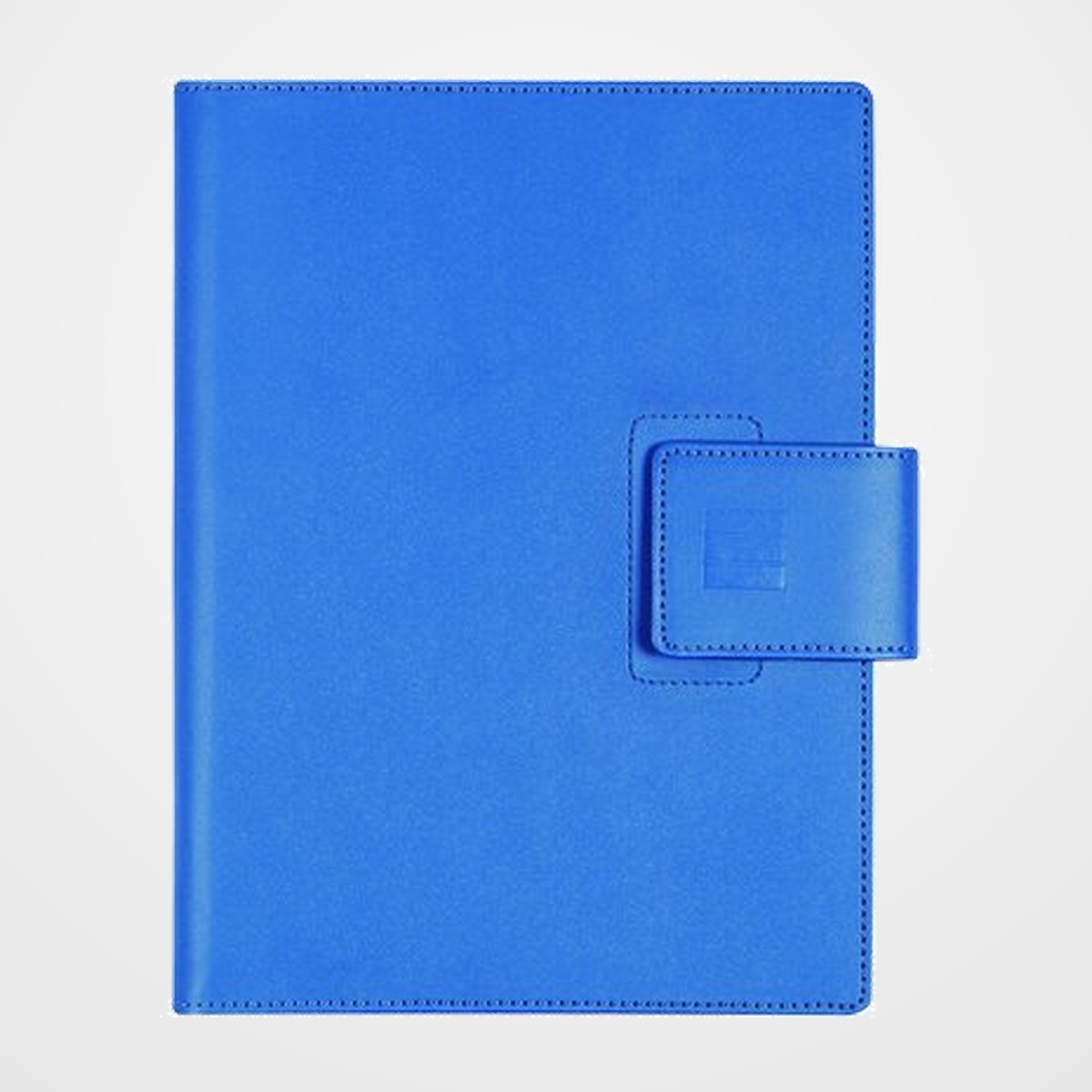 AGENDA ANUAL (2027) FINOCAM DUO DUOUNO ESPIRAL CON CUBIERTA SINTETICA con BROCHE E10 155x212 D/P AZUL