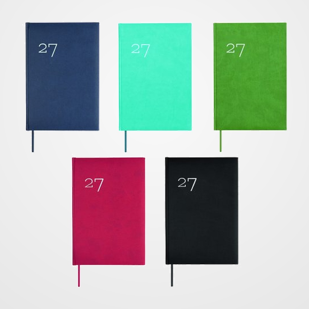 AGENDA ANUAL (2027) FINOCAM DYNAMIC MILANO COSIDA tapa ACOLCHADA Y10 140x204 D/P SURTIDO de 7