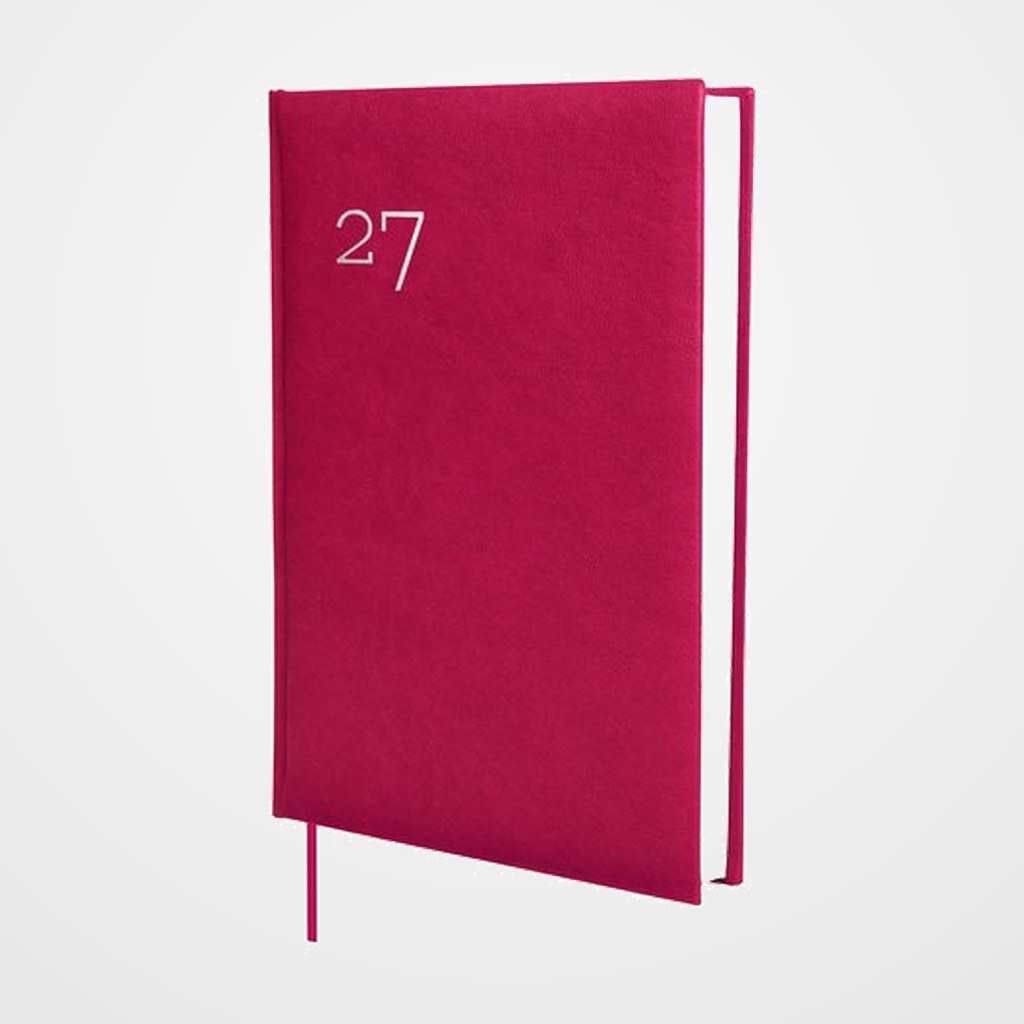 AGENDA ANUAL (2027) FINOCAM DYNAMIC MILANO COSIDA tapa ACOLCHADA Y11 165x240 D/P BURDEOS