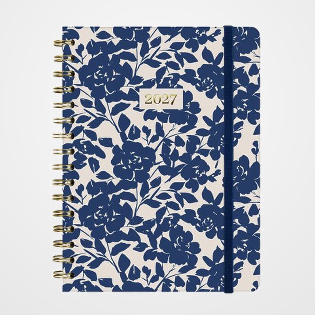 AGENDA ANUAL (2027) FINOCAM ESPIRAL TRENDY YOU WIRE-O tapa EXTRA con GOMA E10 155x212 S/V APAIS. COTTON