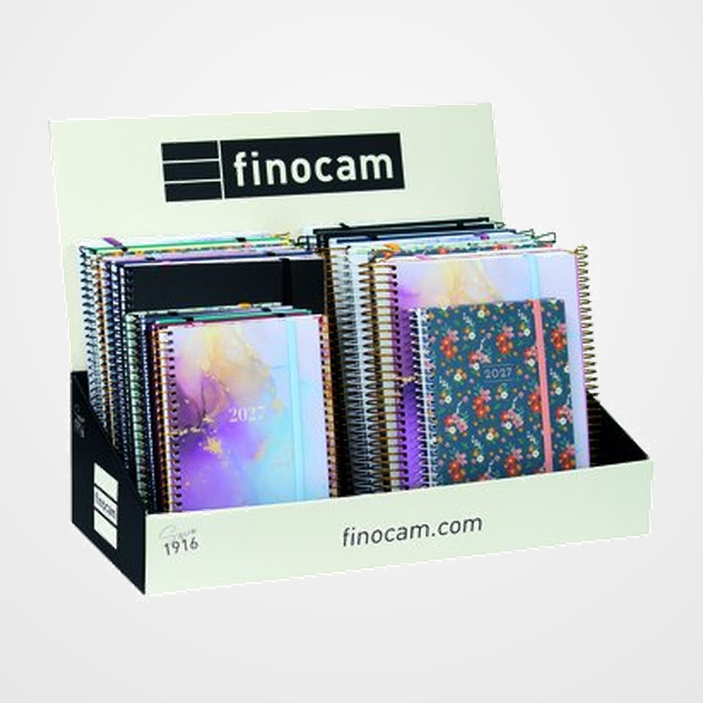 AGENDA ANUAL (2027) FINOCAM EUSKERA ESPIRAL E10 155x212 S/V - D/P SURTIDO EXPOSITOR DE 15