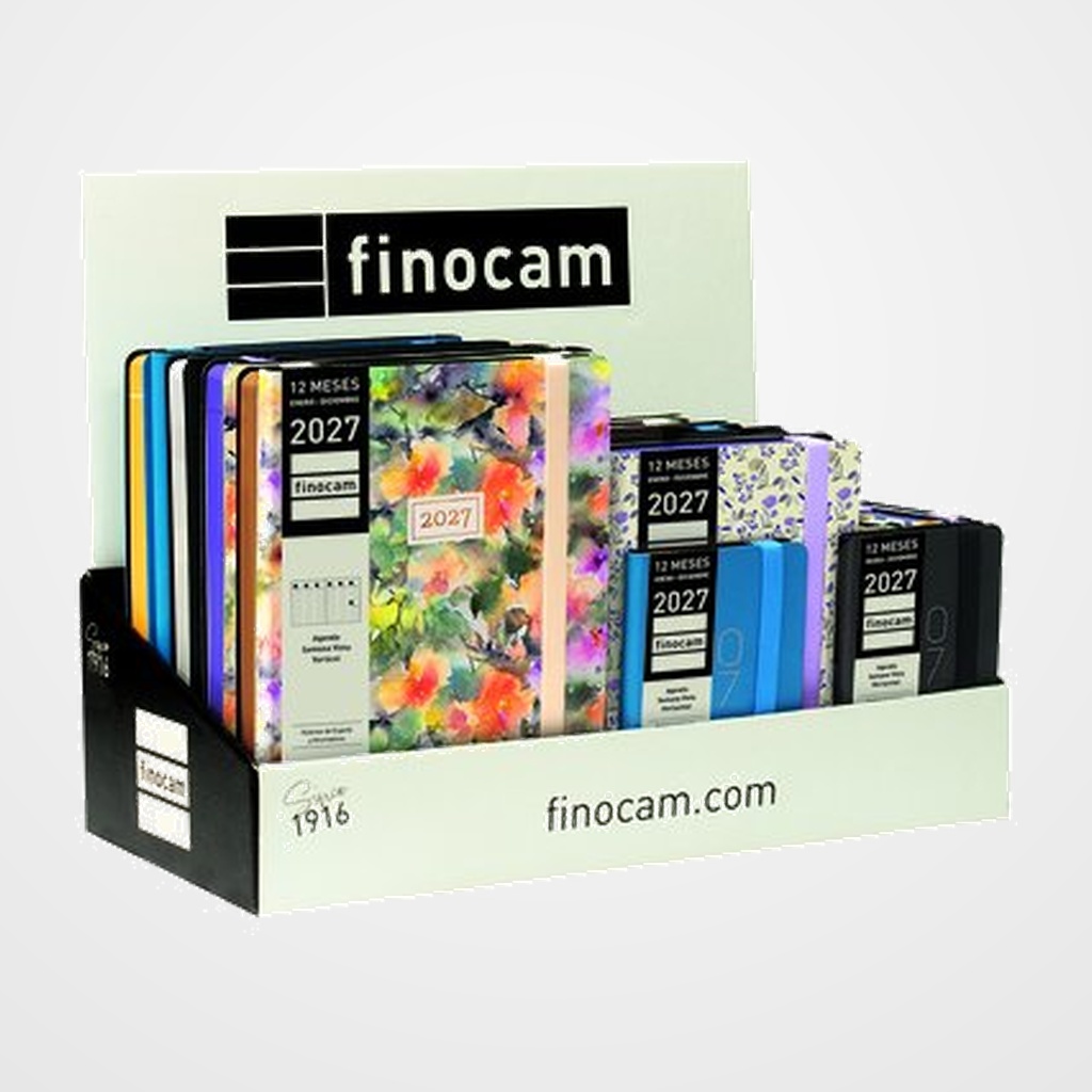 AGENDA ANUAL (2027) FINOCAM FLEXI LISA/JOY SURTIDO EXPOSITOR DE 22