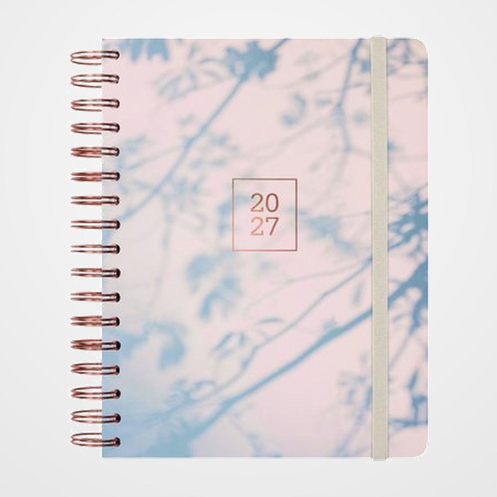 AGENDA ANUAL (2027) FINOCAM INTERNACIONAL OPTIMAL WIRE-O tapa EXTRA con GOMA 4º 155x217 S/V APAIS.GRIS
