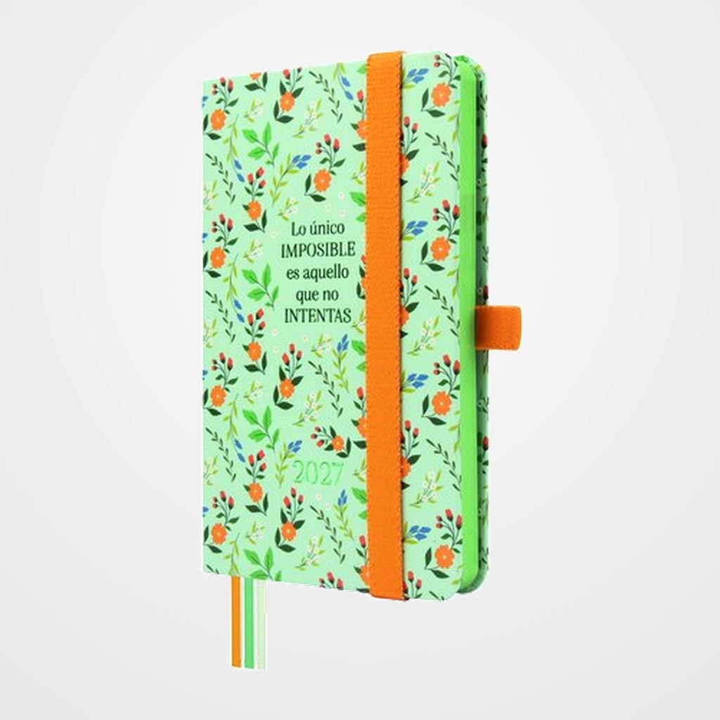 AGENDA ANUAL (2027) FINOCAM MINIMAL DESIGN COSIDA tapa EXTRA con GOMA M2 82x127 S/V APAIS. IMPOSIBLE
