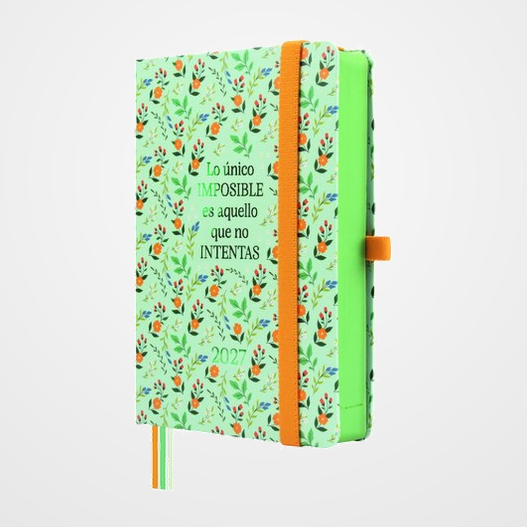 AGENDA ANUAL (2027) FINOCAM MINIMAL DESIGN COSIDA tapa EXTRA con GOMA M4 118x168 D/P IMPOSIBLE