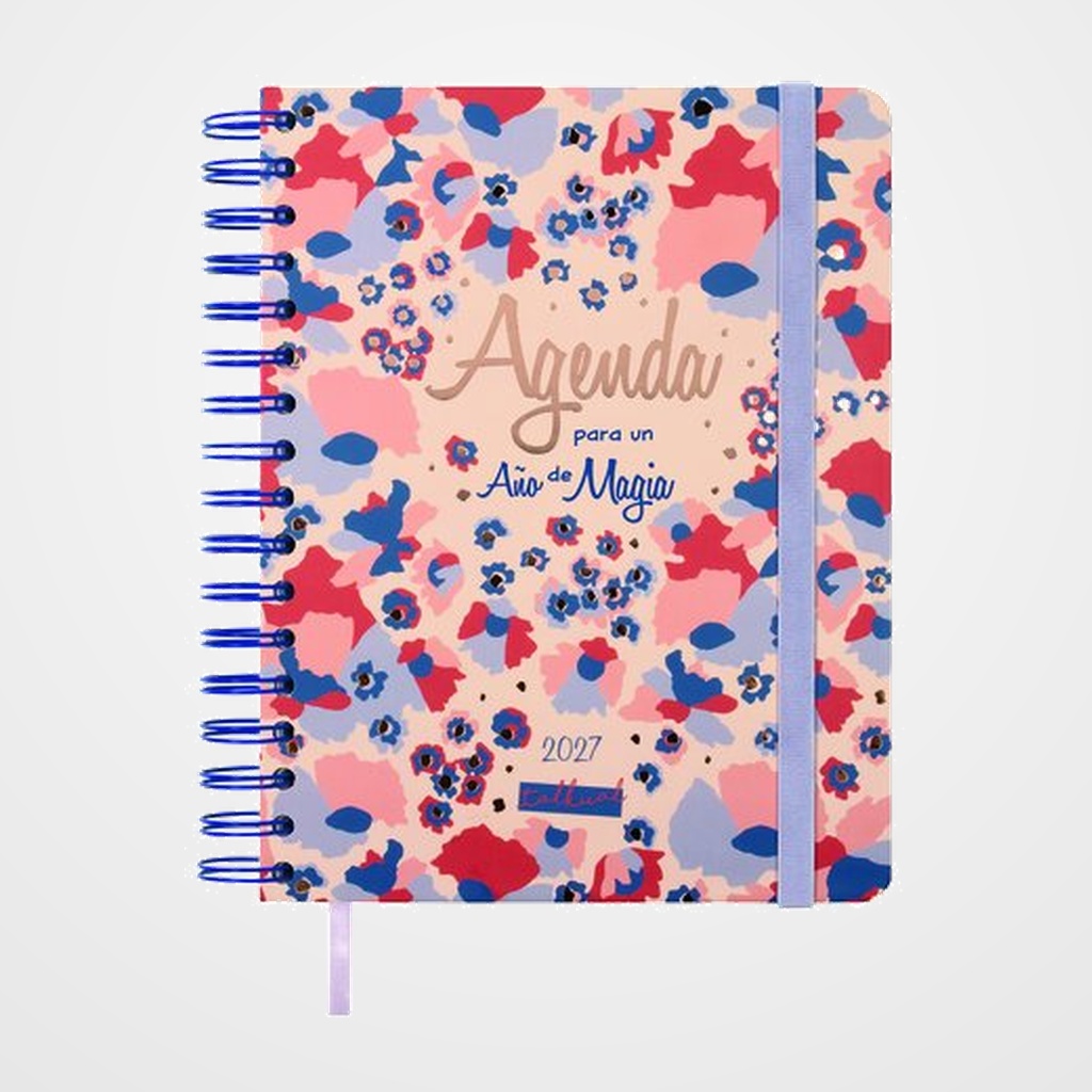 AGENDA ANUAL (2027) FINOCAM TALKUAL WIRE-O tapa EXTRA con GOMA 4º 155x217 D/P MAGIA