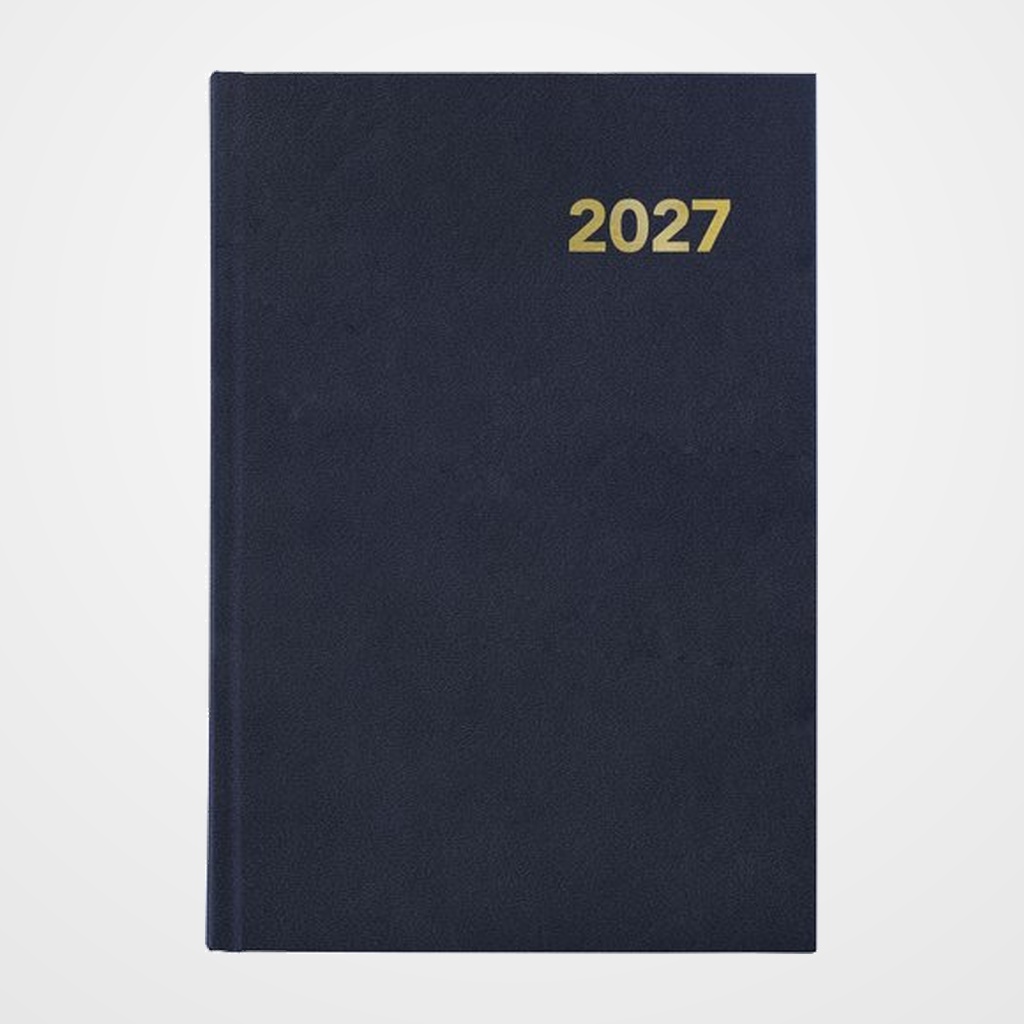 AGENDA ANUAL (2027) GRAFOPLAS BRETAÑA COSIDA tapa EXTRADURA A5 210x145 D/P AZUL
