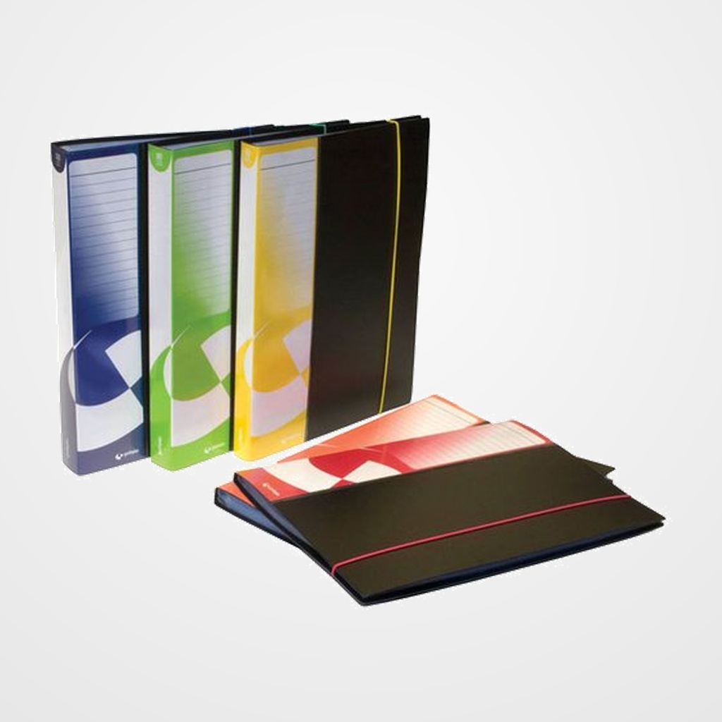 CARPETA FUNDAS (TARIFARIO) GRAFOPLAS PP RIGIDO POLIURO A4  80 F. NEGRO