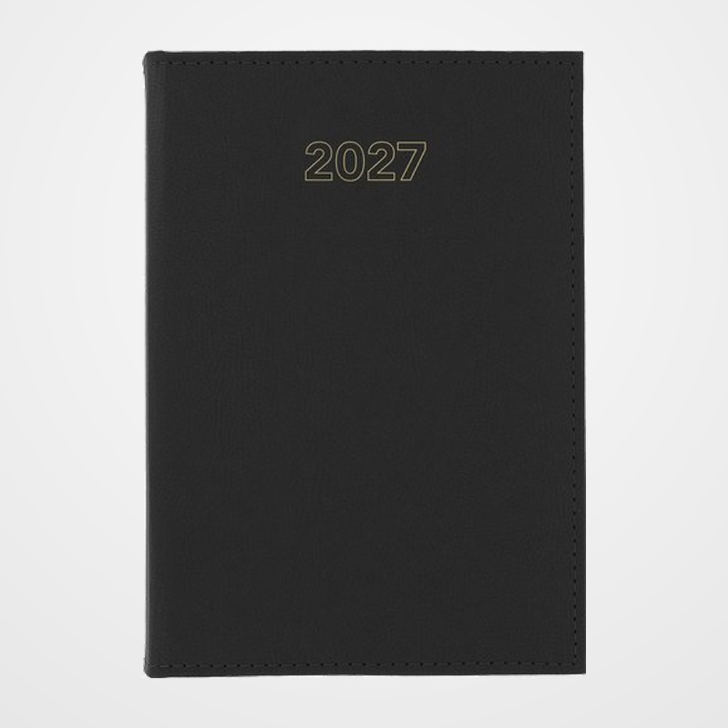 AGENDA ANUAL (2027) GRAFOPLAS ZURICH COSIDA tapa ACOLCHADA 240x165 D/P NEGRO