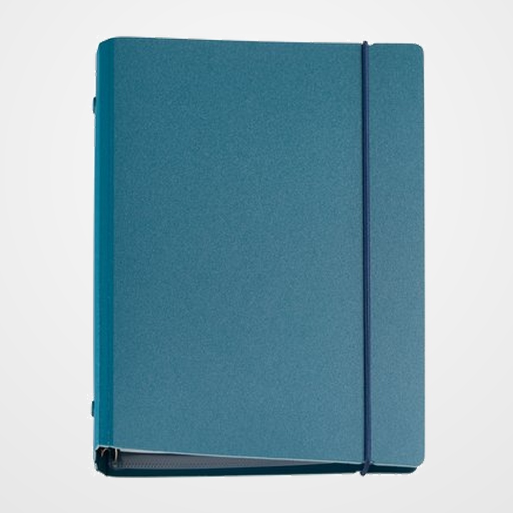 AGENDA ANUAL (2027) MIQUELRIUS ANILLAS tapa POLIURETANO con GOMA PLUS 155x213 S/VV AZUL
