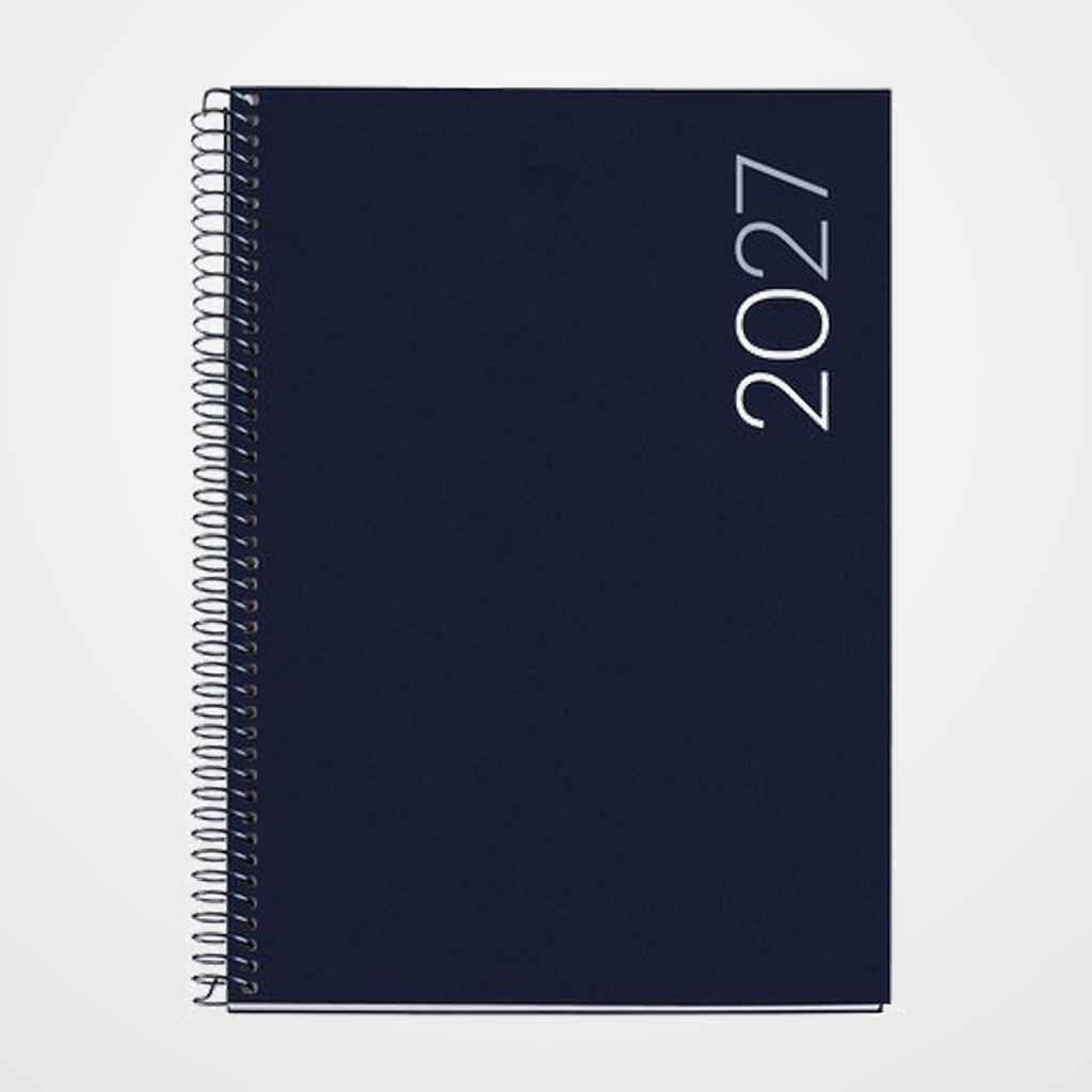AGENDA ANUAL (2027) MIQUELRIUS BASIC CITY ESPIRAL tapa PP PLUS 155x213 D/P MARINO
