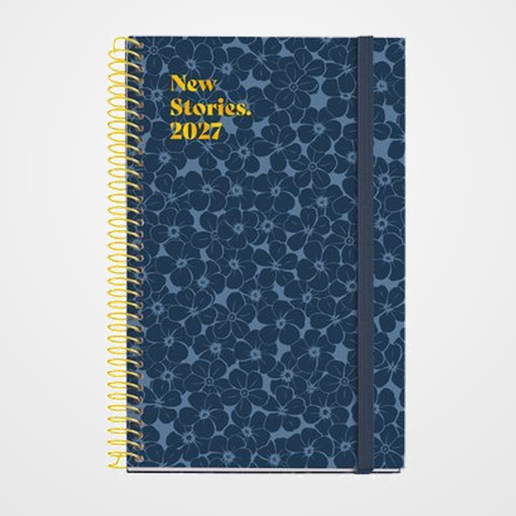 AGENDA ANUAL (2027) MIQUELRIUS NATURA ESPIRAL tapa EXTRA con GOMA ACTIVA 117x182 D/P MYOSOTIS