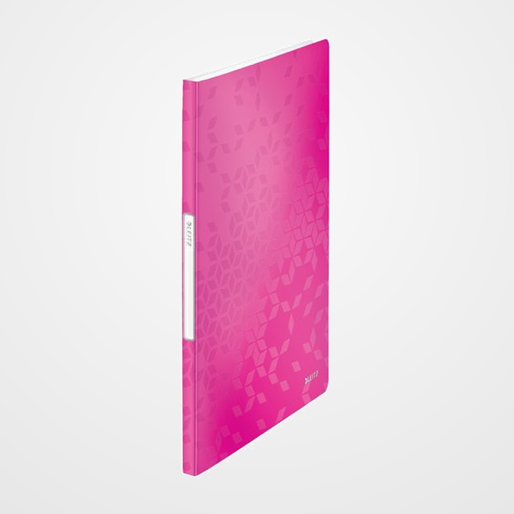 CARPETA FUNDAS (TARIFARIO) LEITZ WOW PP FLEXIBLE A4 20 F. FUCSIA